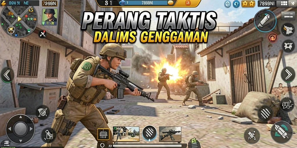 Screenshot 789BNI menampilkan aksi pertempuran yang mendebarkan di dunia FPS.