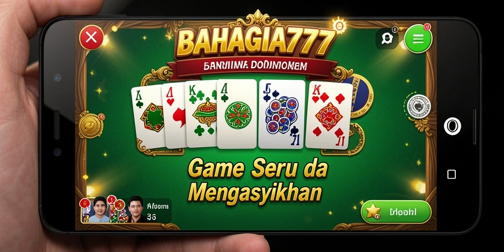 Tampilan gameplay BAHAGIA777 yang memukau saat bermain Domino.