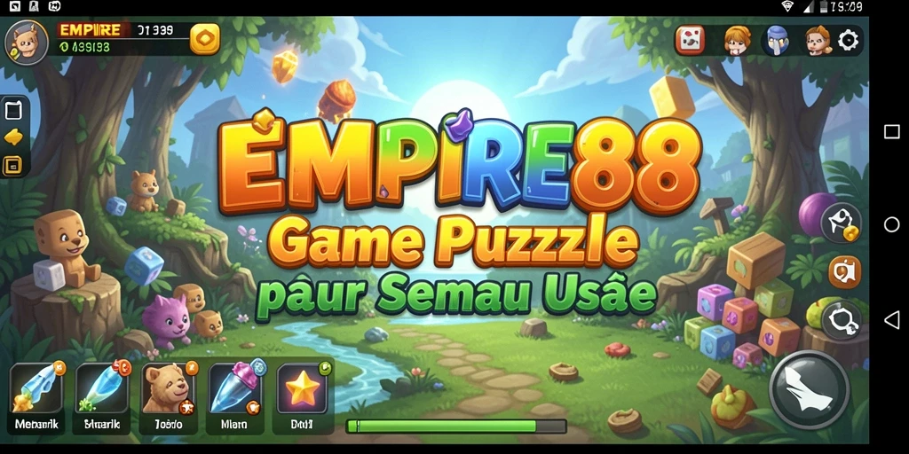 Screenshot gameplay EMPIRE88 yang menampilkan tantangan puzzle yang seru.