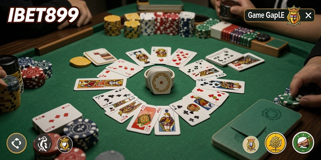 Tampilan seru gameplay Gaple di IBET899.