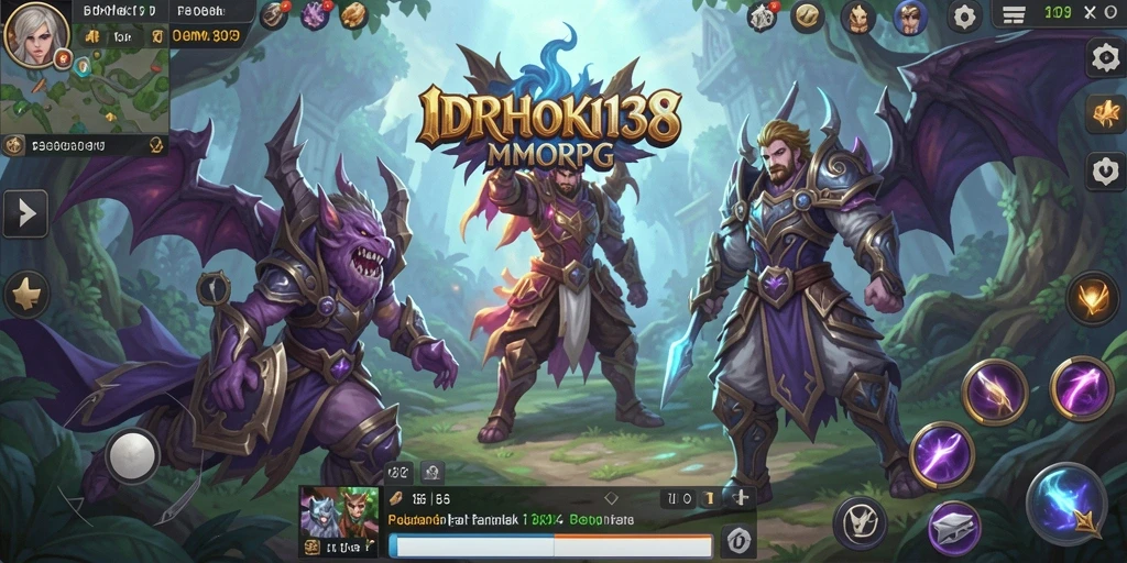 Tampilan gameplay MMORPG yang menakjubkan di IDRHOKI138.