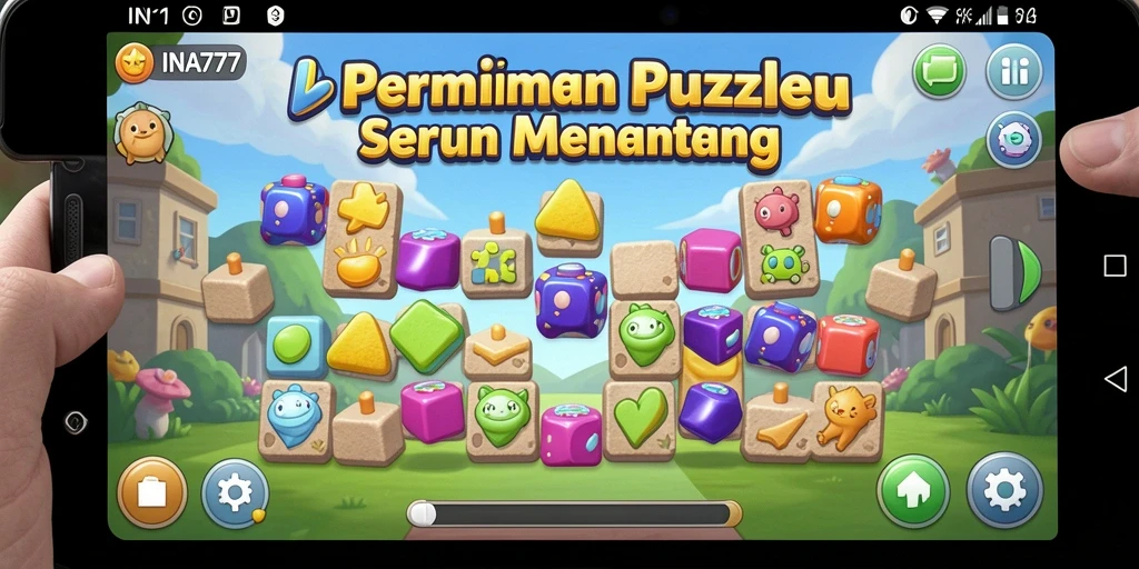 Screenshot dari gameplay yang menampilkan tantangan Puzzle menarik di INA777.