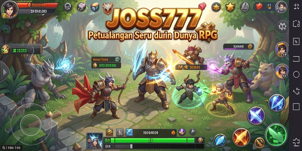 Tampilan gameplay <strong>JOSS777</strong> yang memukau dengan pertarungan seru.