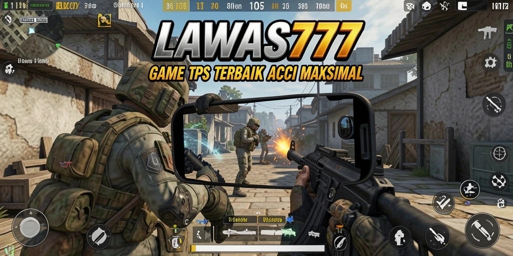 Tampilan gameplay intens dari LAWAS777 dalam aksi TPS.