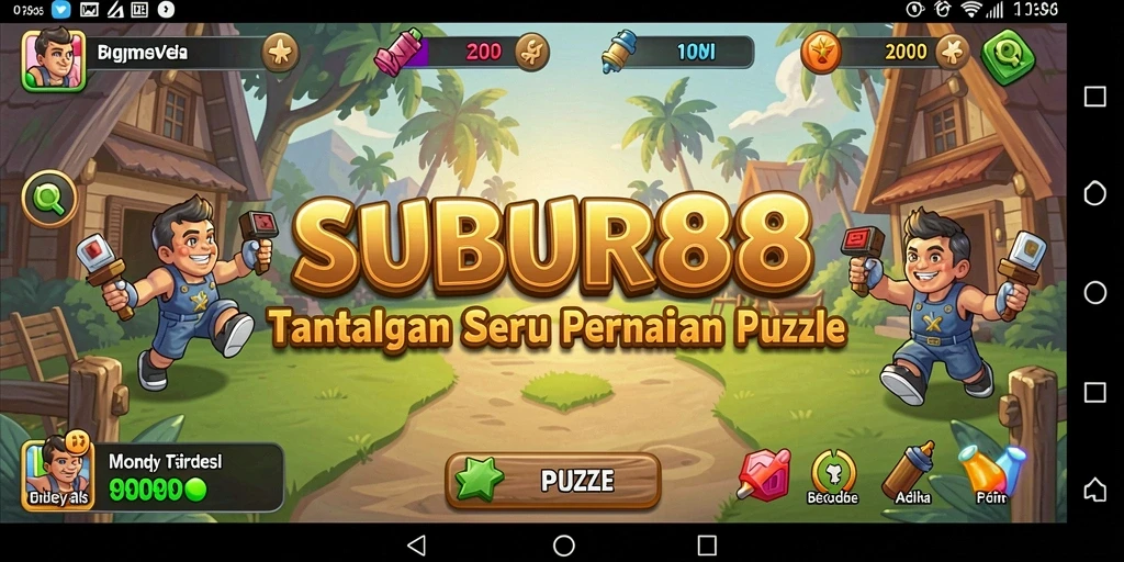 Screenshot SUBUR88 menunjukkan gameplay seru dengan berbagai teka-teki menarik.