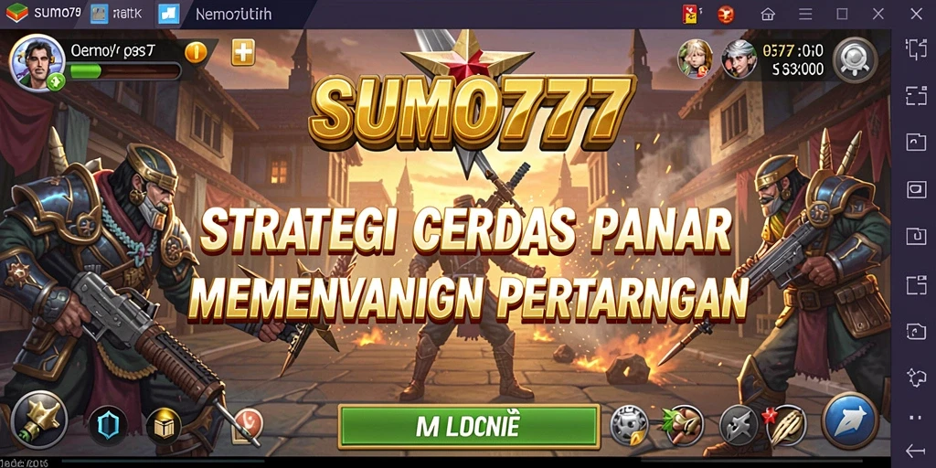 Tampilan menarik dari gameplay strategi SUMO777 yang intens.