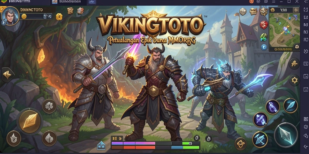 Tangkapan layar menampilkan aksi seru gameplay VIKINGTOTO.